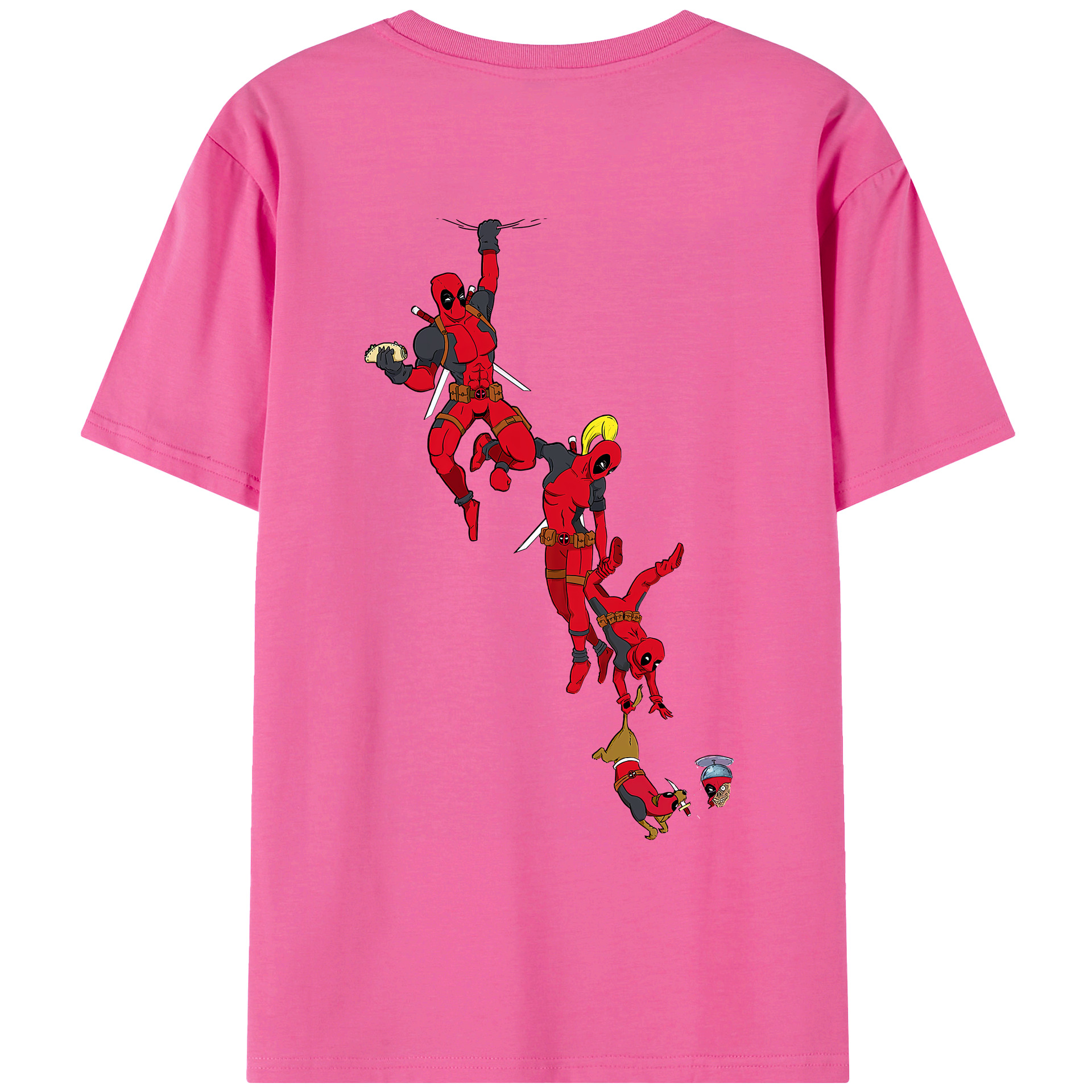 （画像用） Deadpool デッドプール レディース半袖Tシャツ(バックプリント)